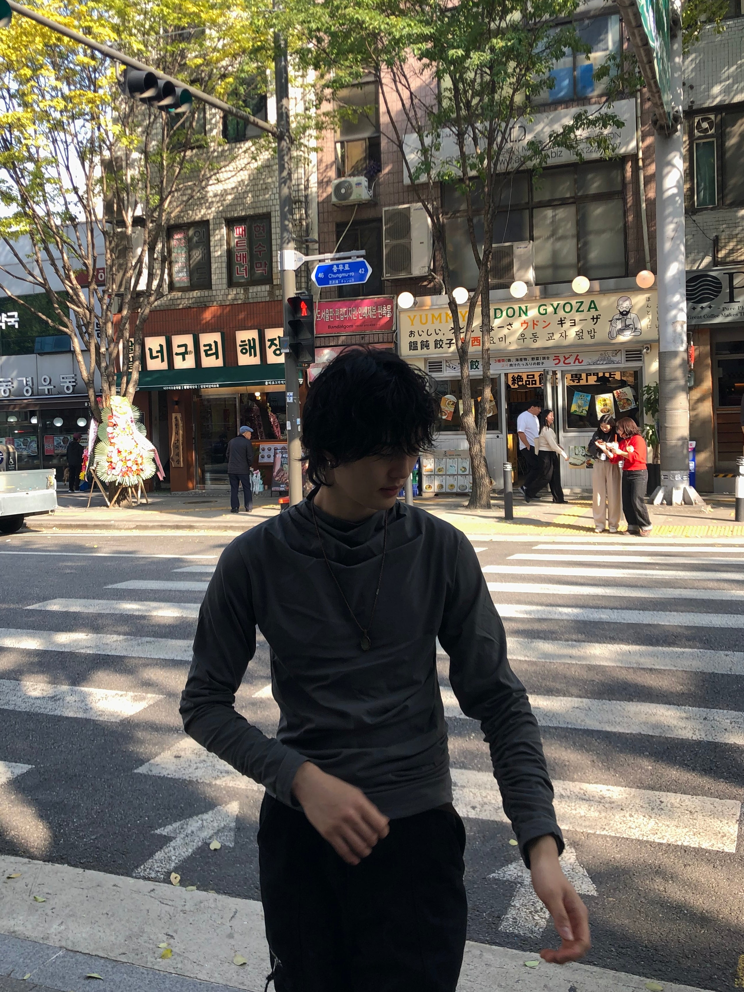 Soft Shirring Long Sleeve Top