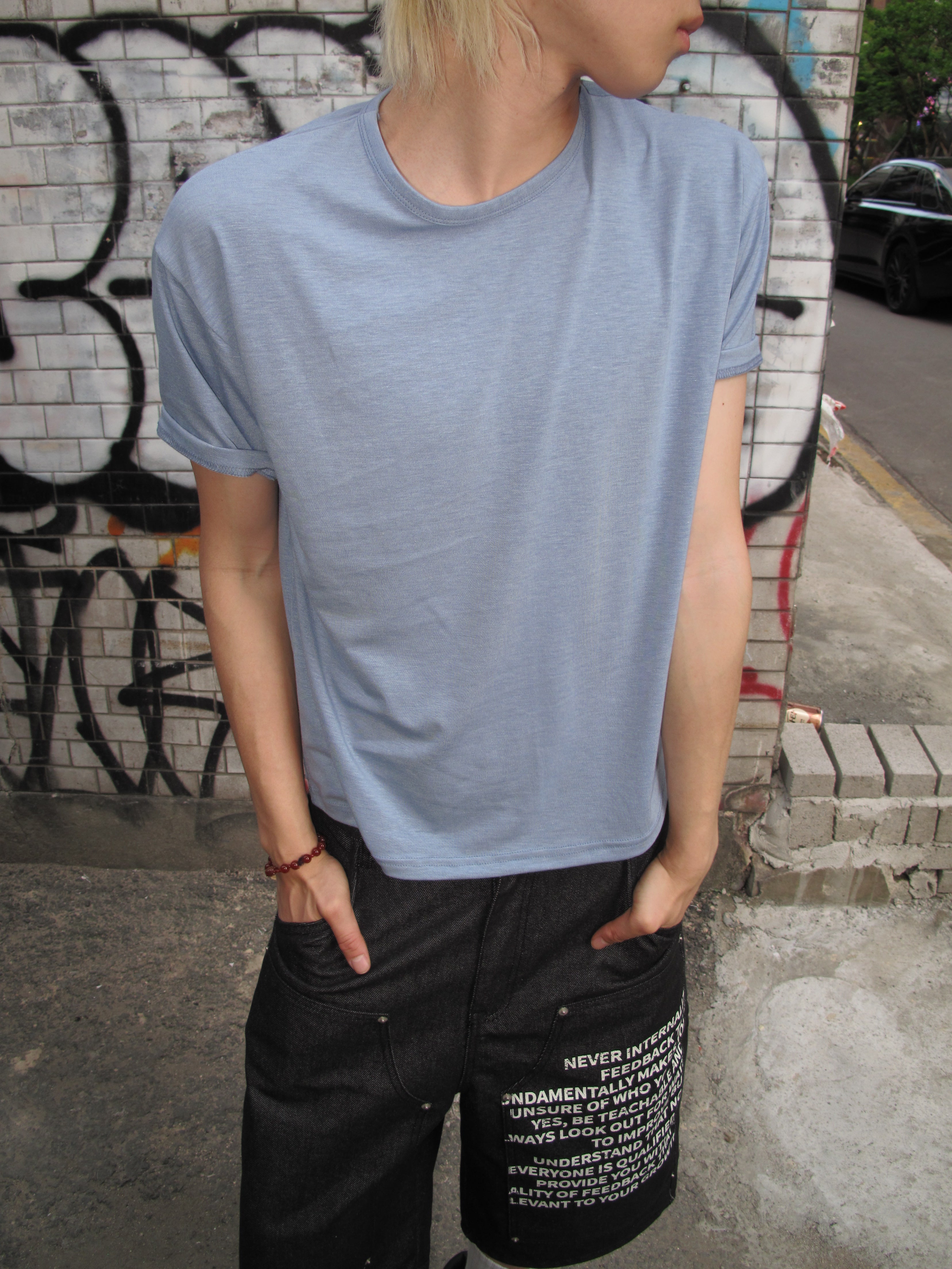 Layered-Cut Short Sleeve Tee