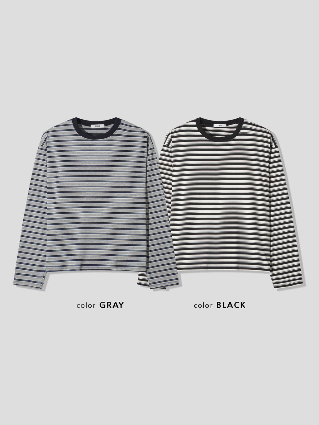 Soft Stretch Stripe Long Sleeve Tee
