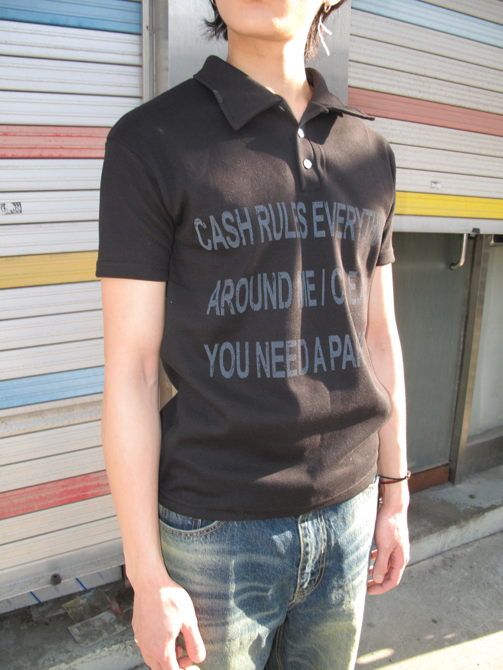 Graphic Slim-Fit Pique Polo Shirt