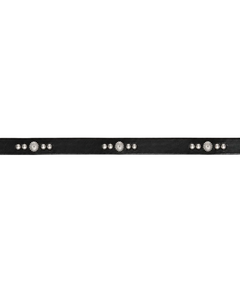 Concho-Stud Slim Leather Belt