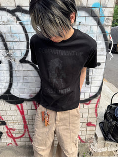 Distressed Horse Graphic Cotton Tee