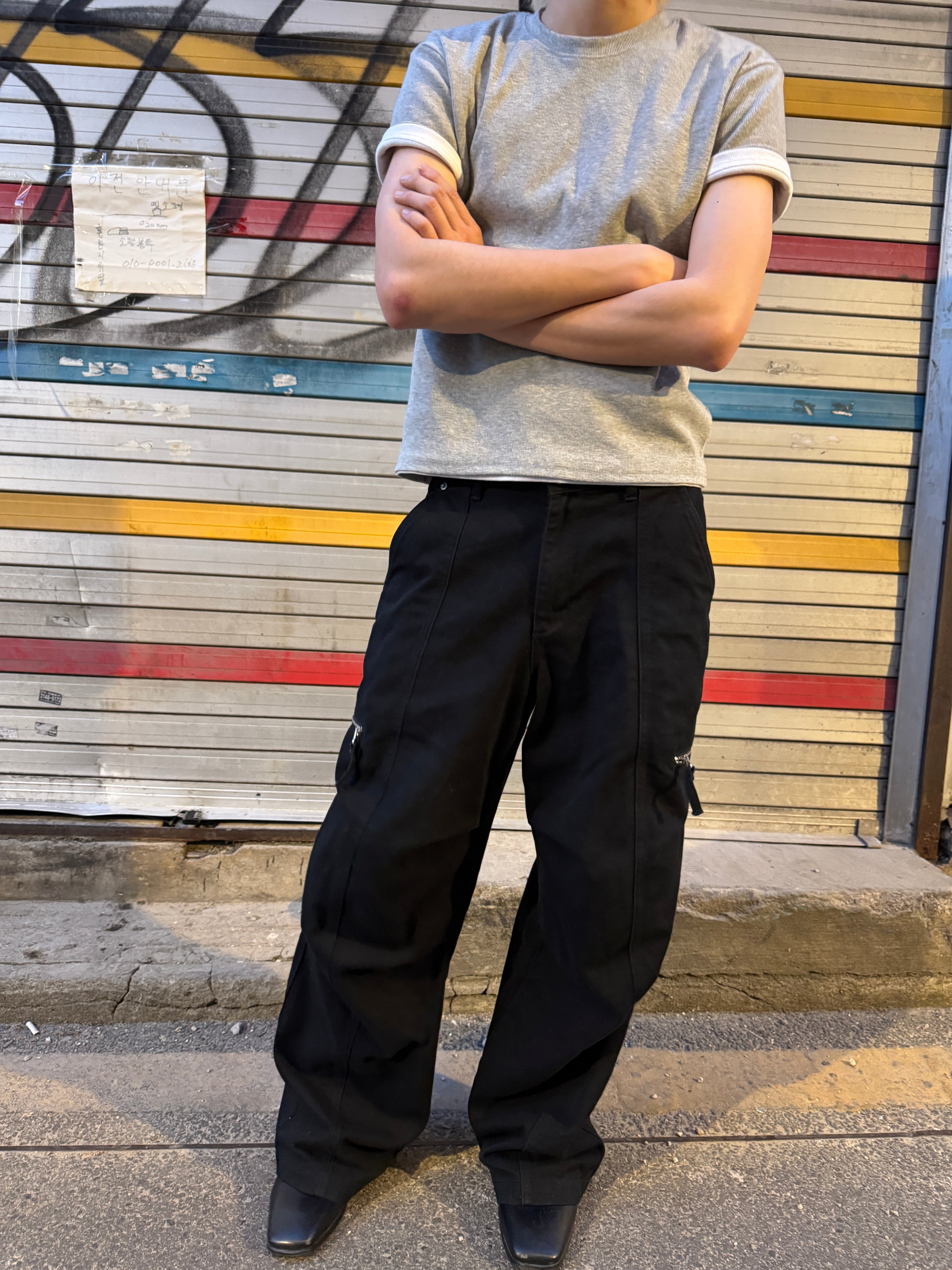 Panel-Dyed Cargo Pants