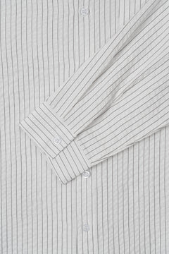 Textured Stripe Seersucker Shirt