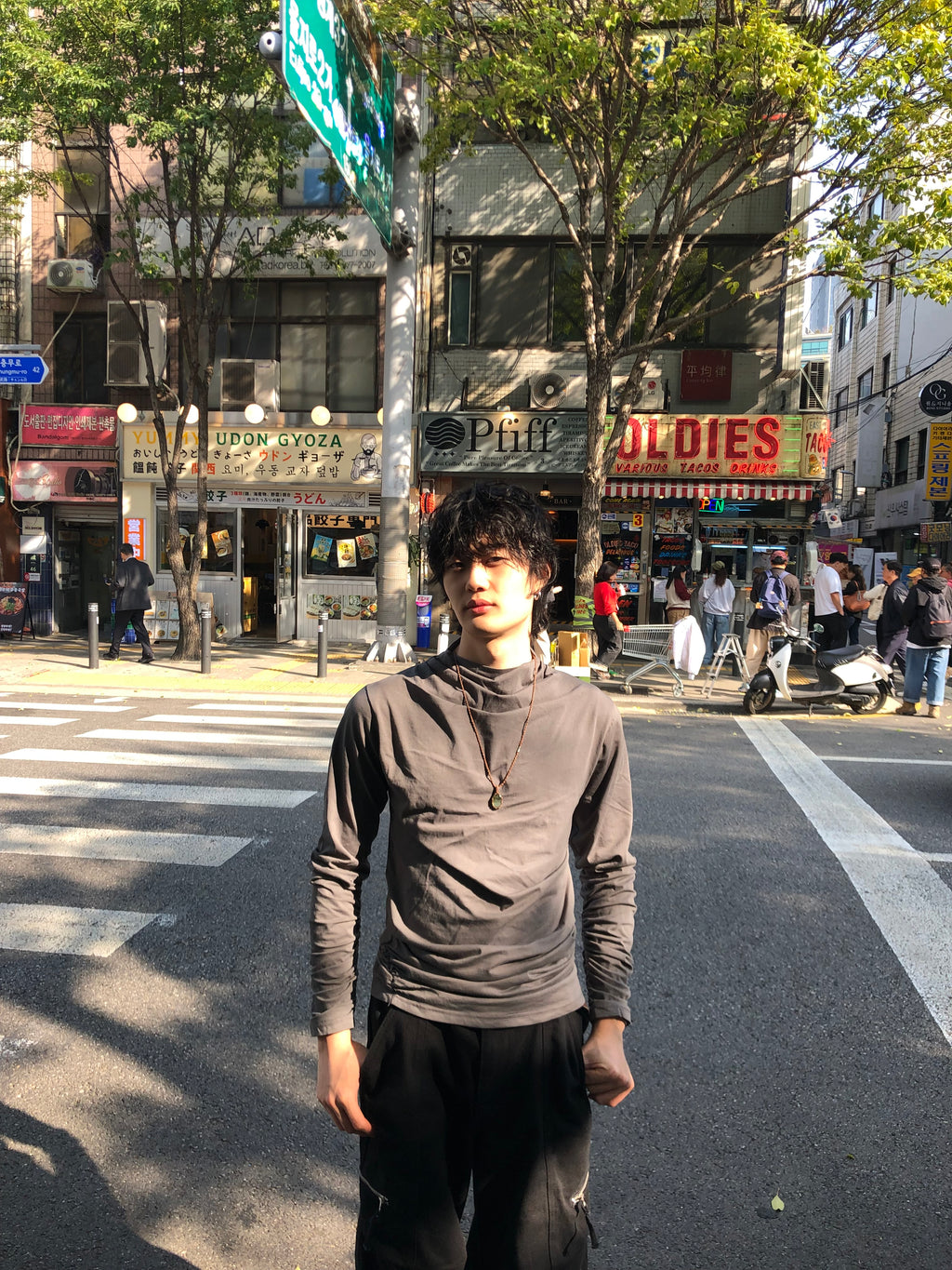 Soft Shirring Long Sleeve Top