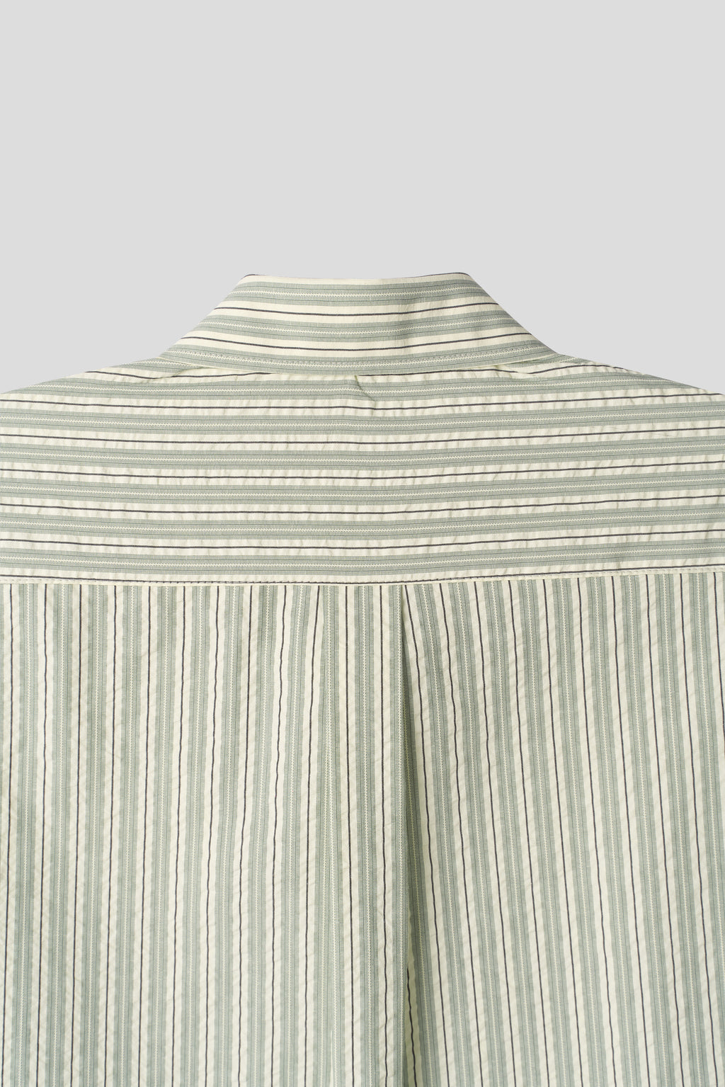 Taupe Seersucker Stripe Shirt