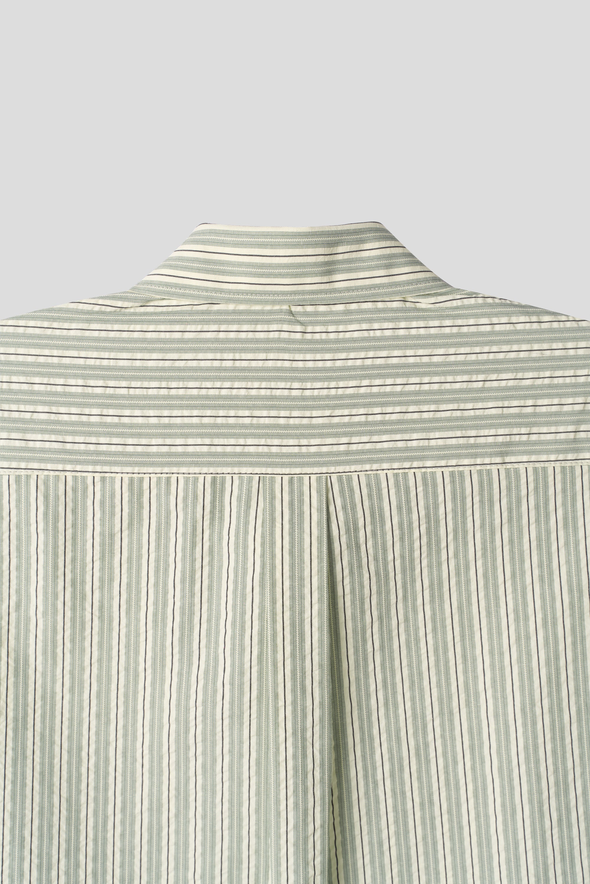 Taupe Seersucker Stripe Shirt