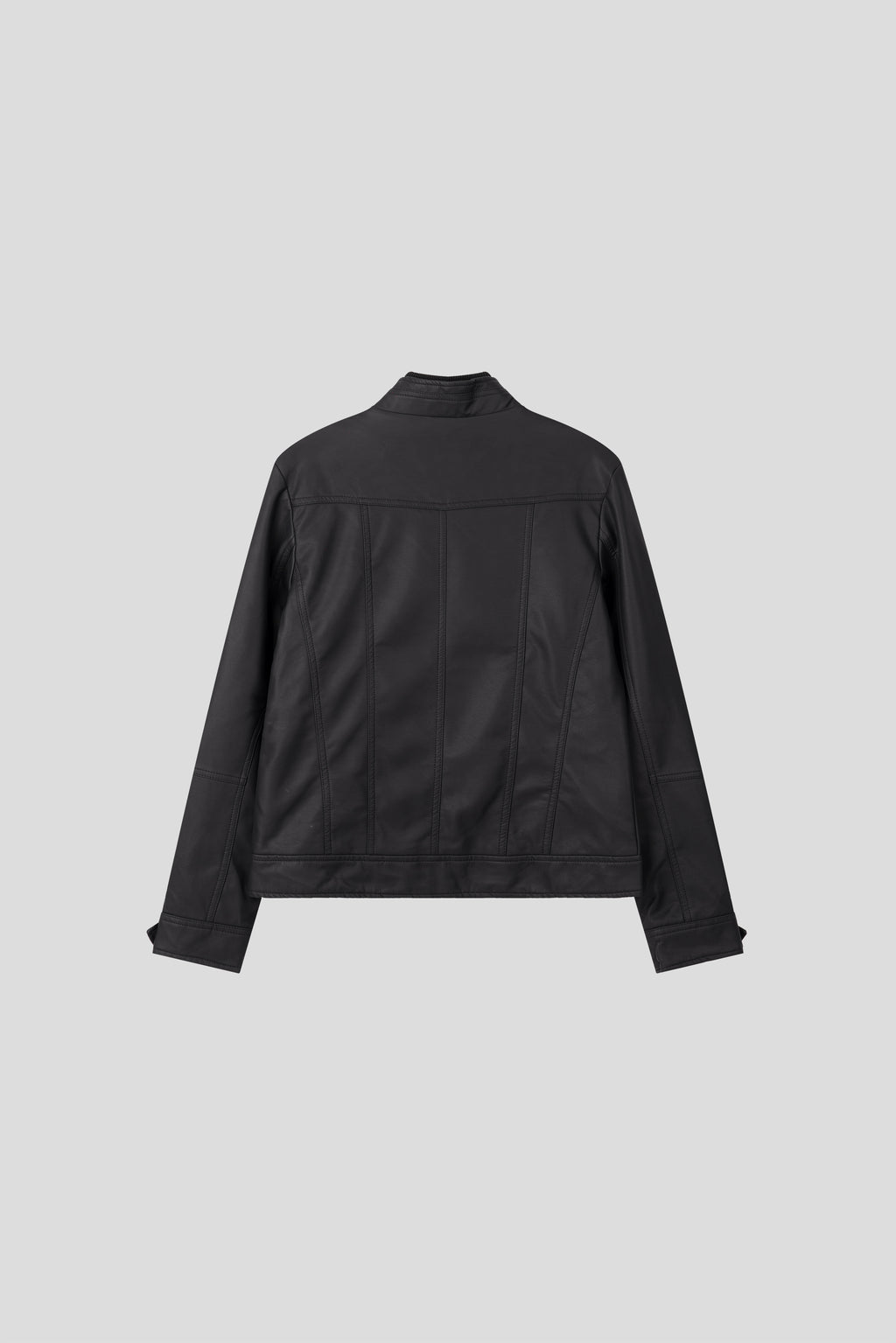 Y2k began leather biker jacket