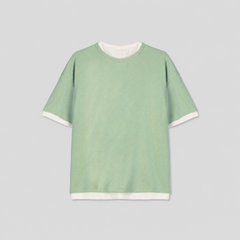 Layered-Cut Short Sleeve Tee