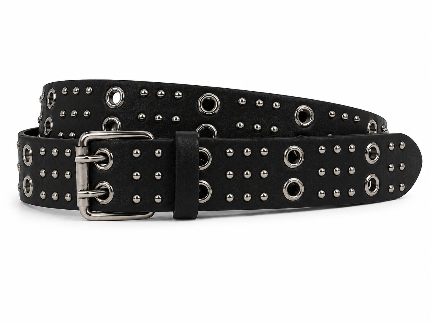 Circle-Stud Wide Belt