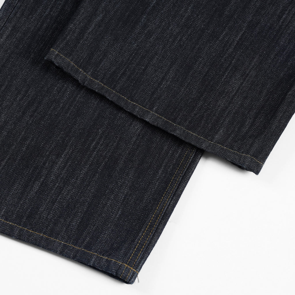 Script-Embroidered Selvedge Jeans