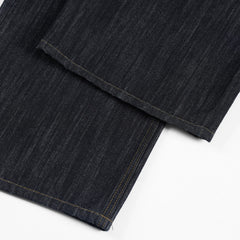 Script-Embroidered Selvedge Jeans