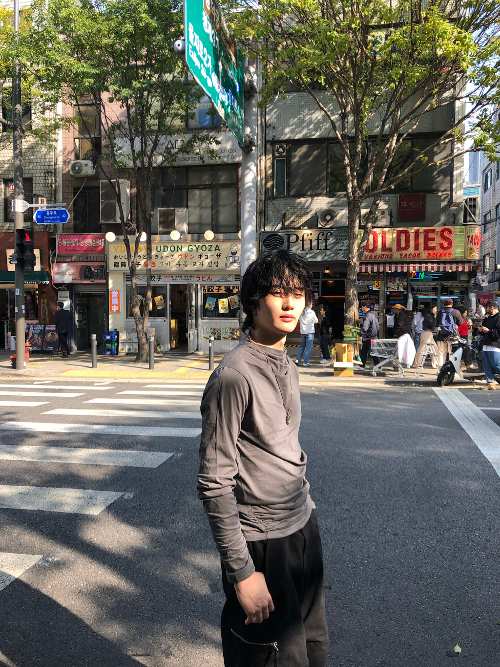 Soft Shirring Long Sleeve Top