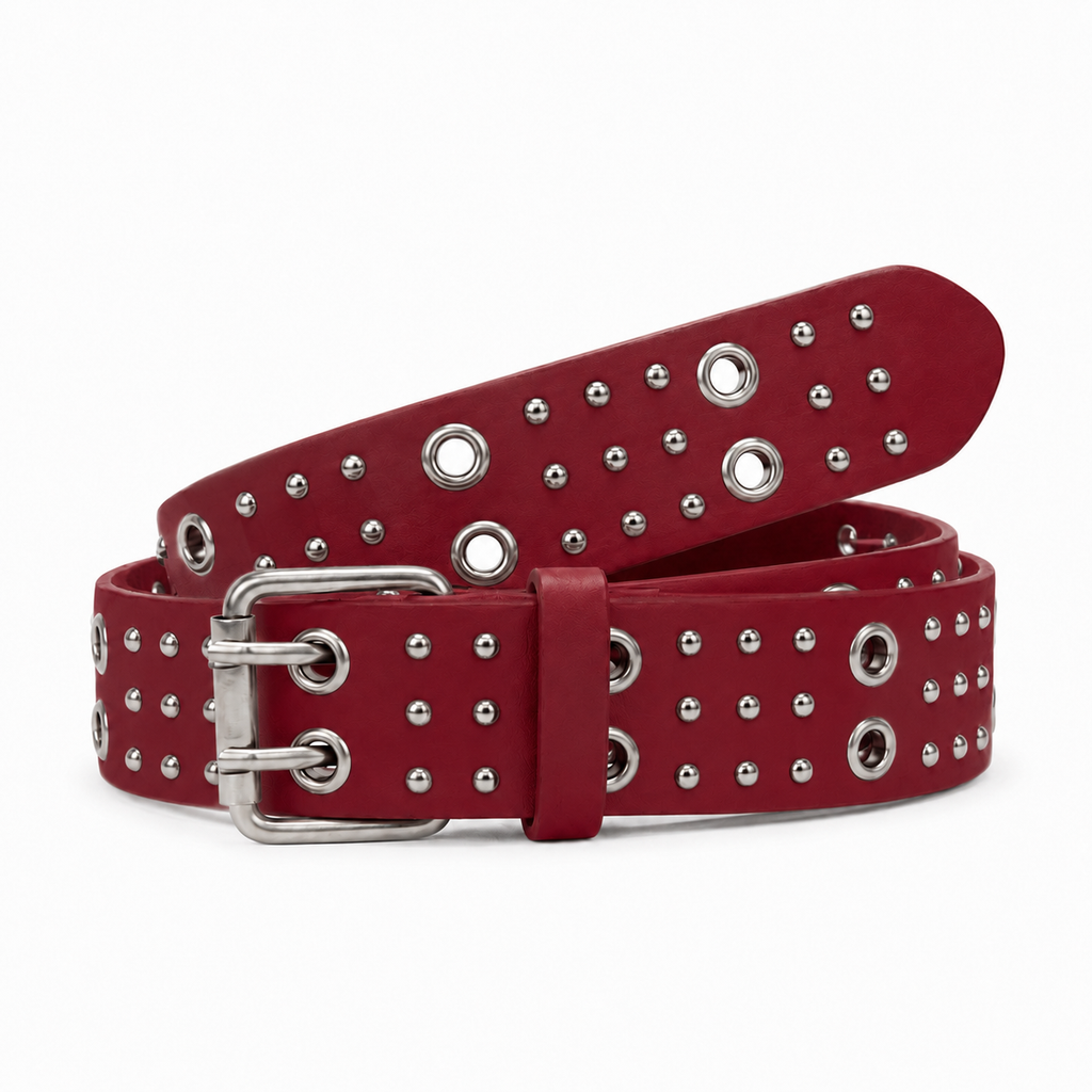 Circle-Stud Wide Belt