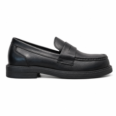 Moc-Toe Leather Penny Loafers