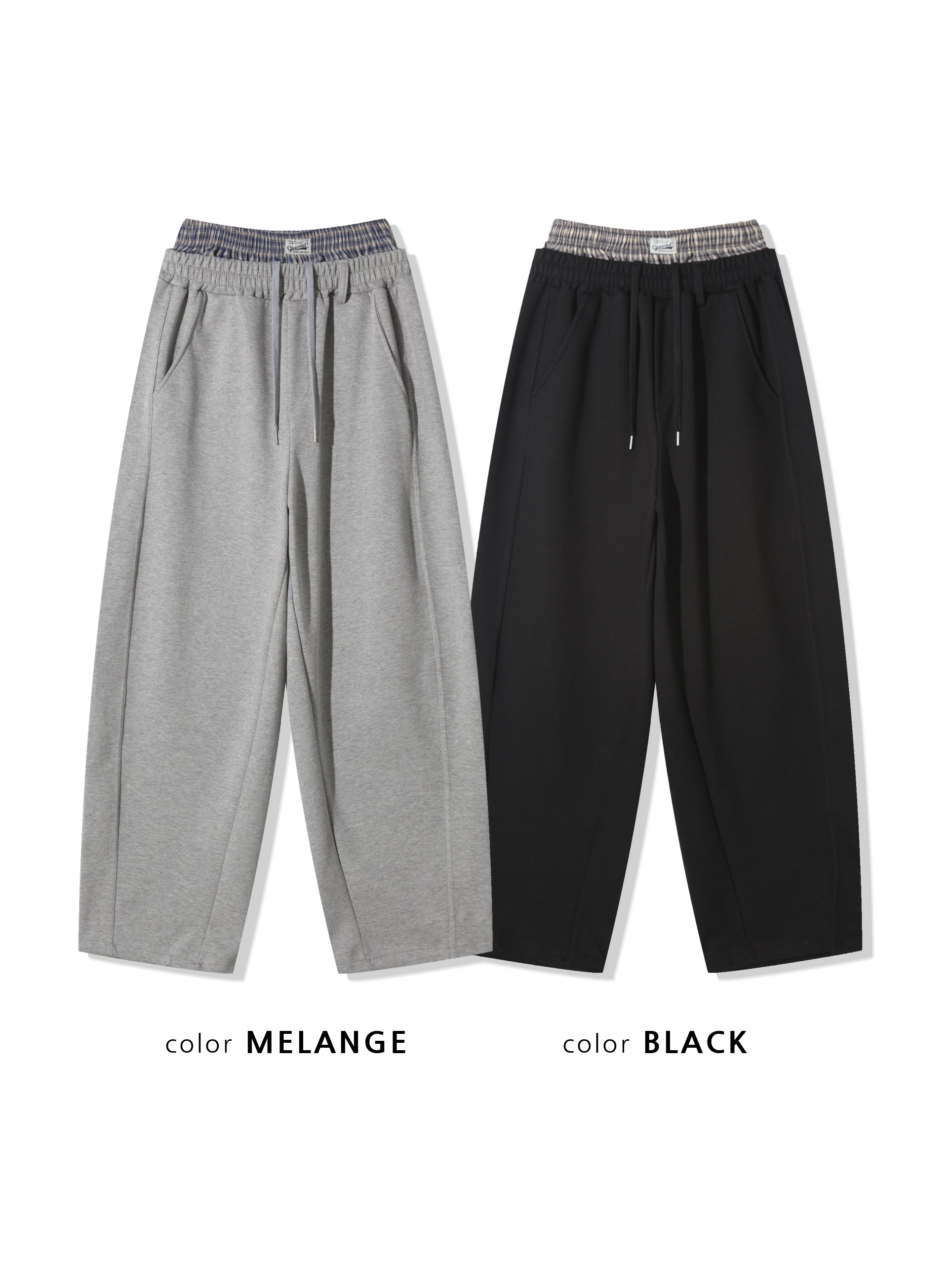 Sagged Layered Sweat Pants