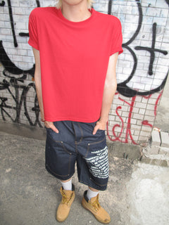 Layered-Cut Short Sleeve Tee