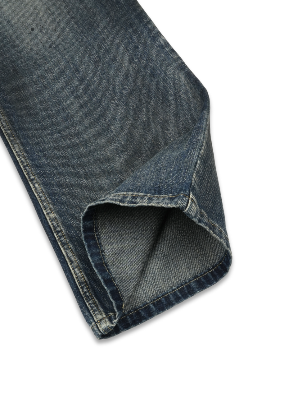 Oil-Wash Semi-Flare Jeans