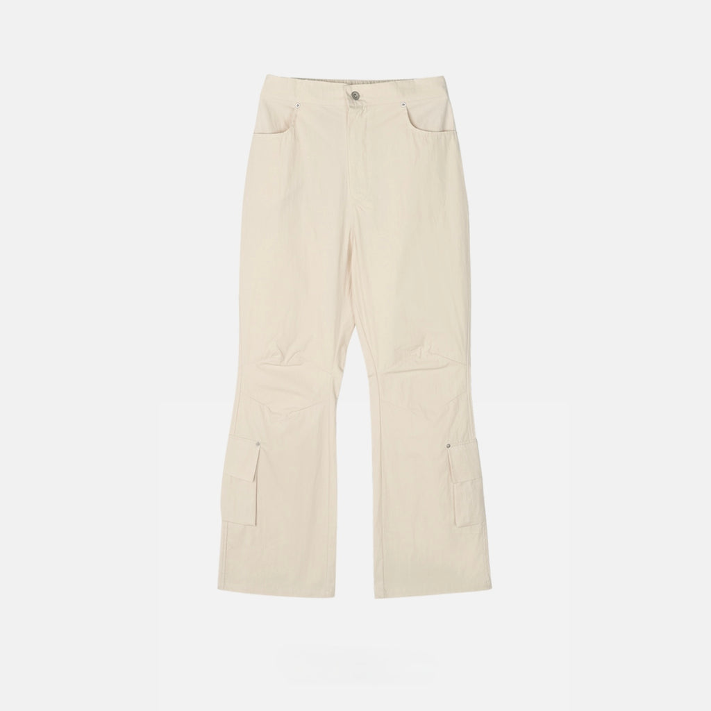 Half-Banded Cargo Bootcut Pants