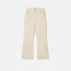 Half-Banded Cargo Bootcut Pants