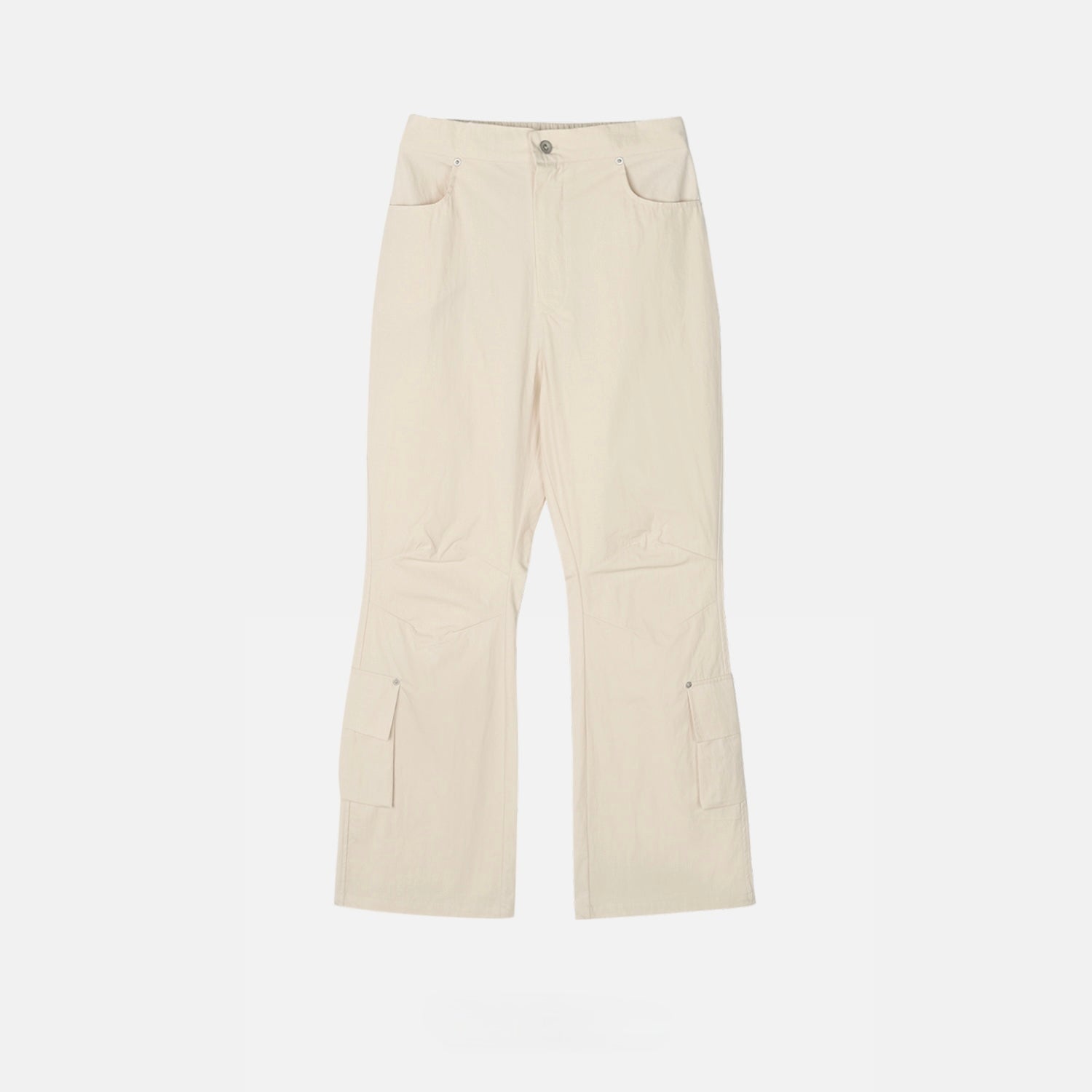Half-Banded Cargo Bootcut Pants