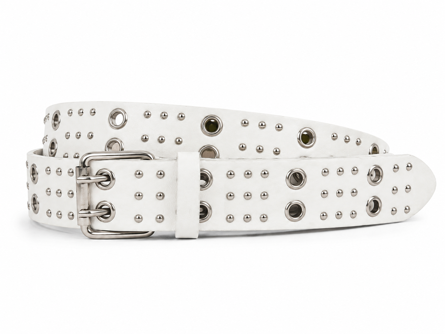 Circle-Stud Wide Belt