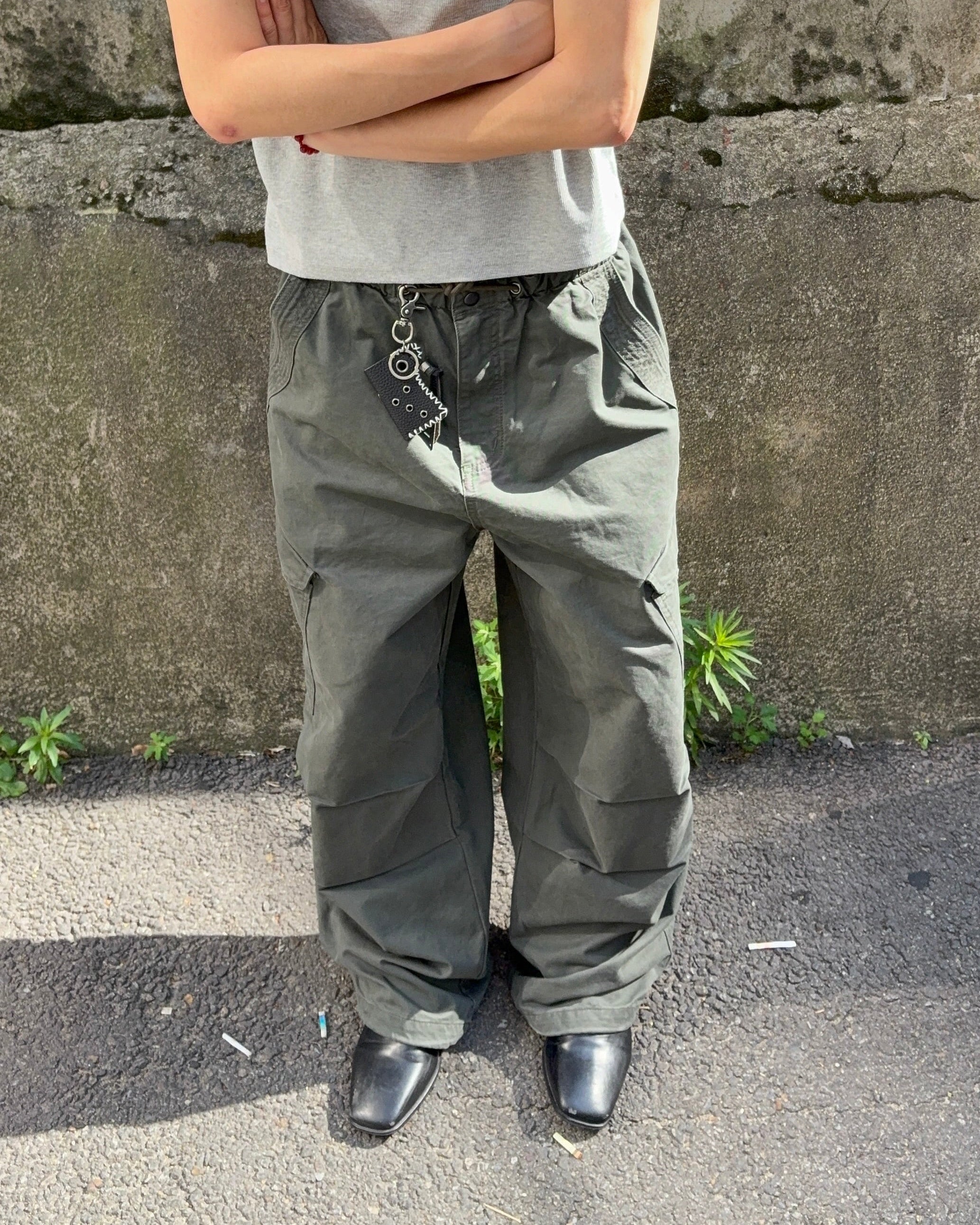 Snap-Pocket Cotton Cargo Pants
