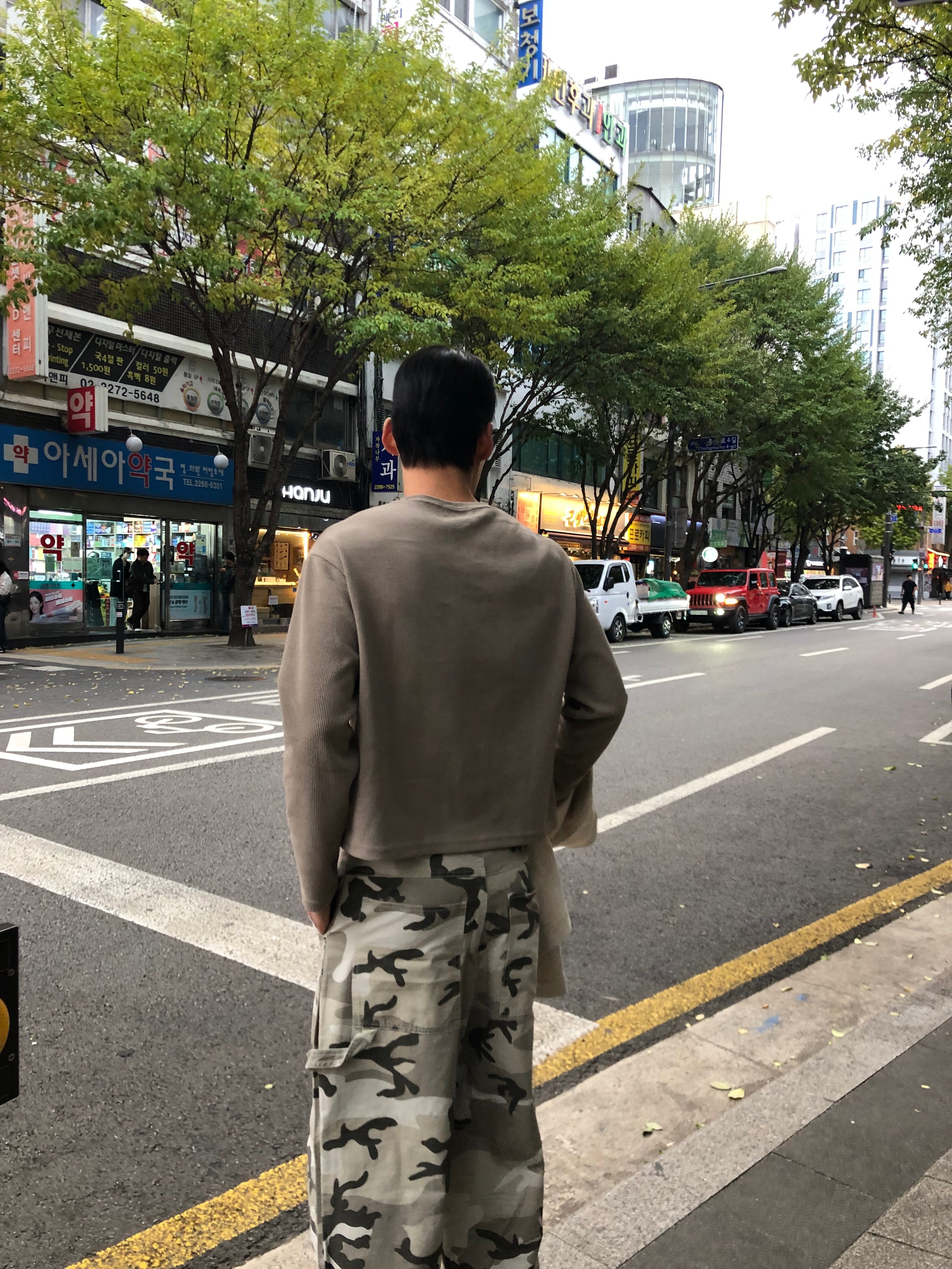 Waffle Knit Crop Long Sleeve