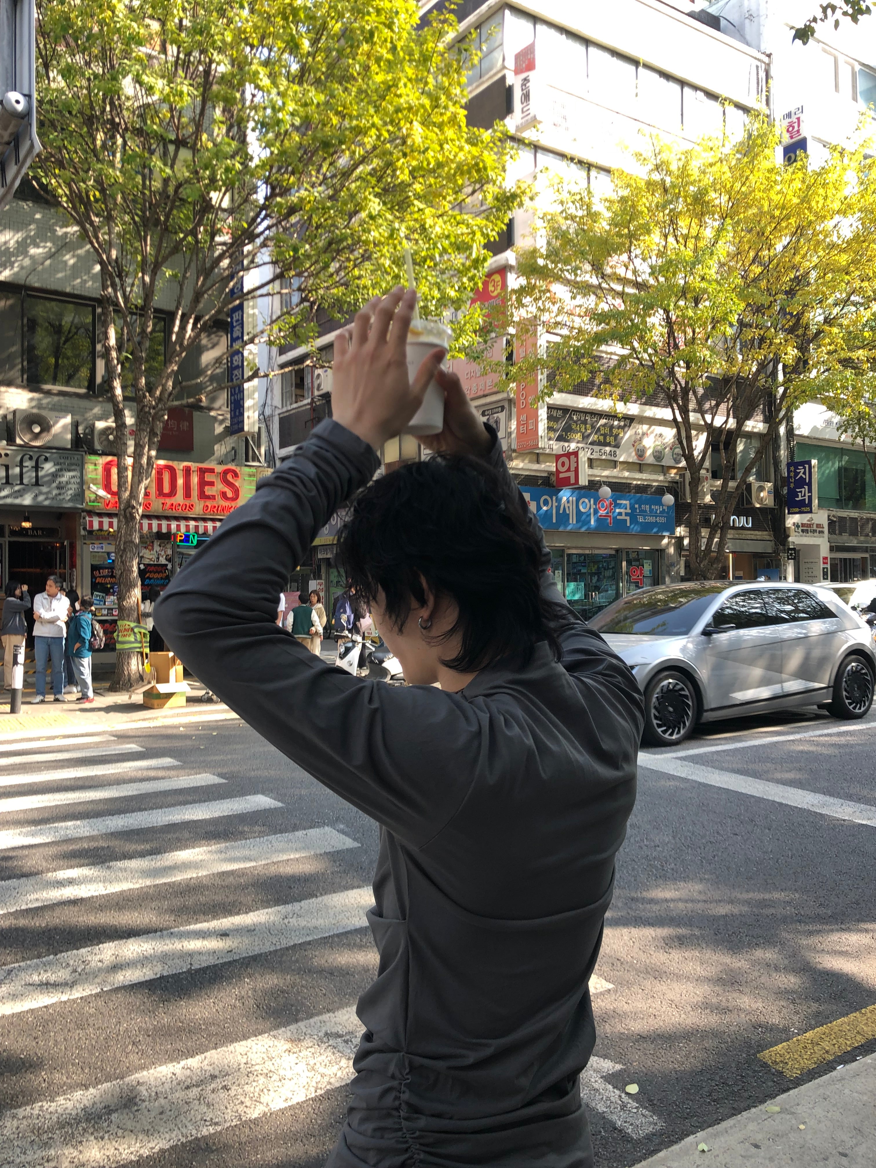 Soft Shirring Long Sleeve Top