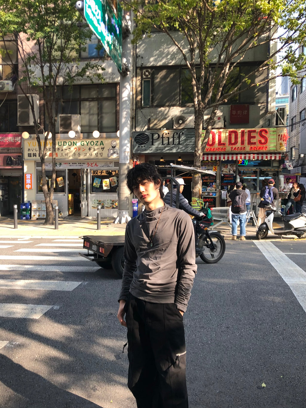 Soft Shirring Long Sleeve Top