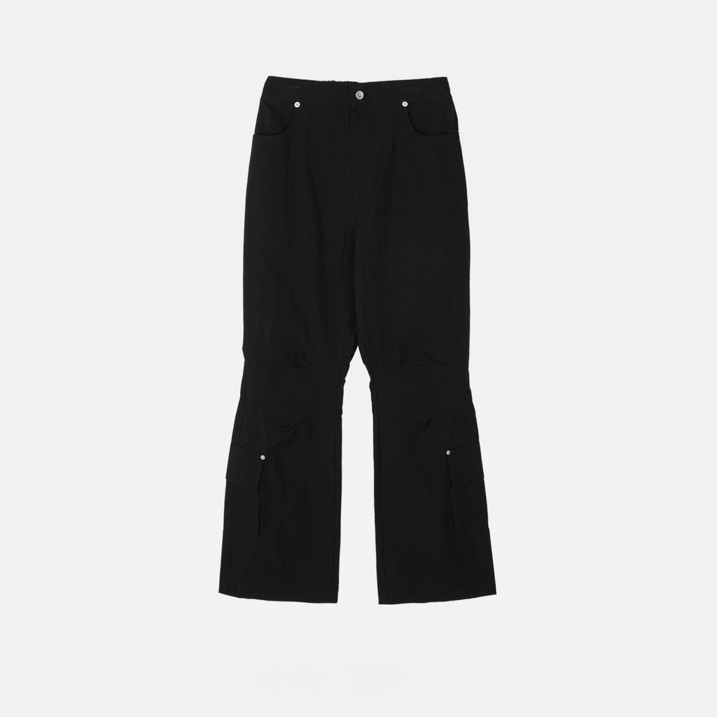 Half-Banded Cargo Bootcut Pants