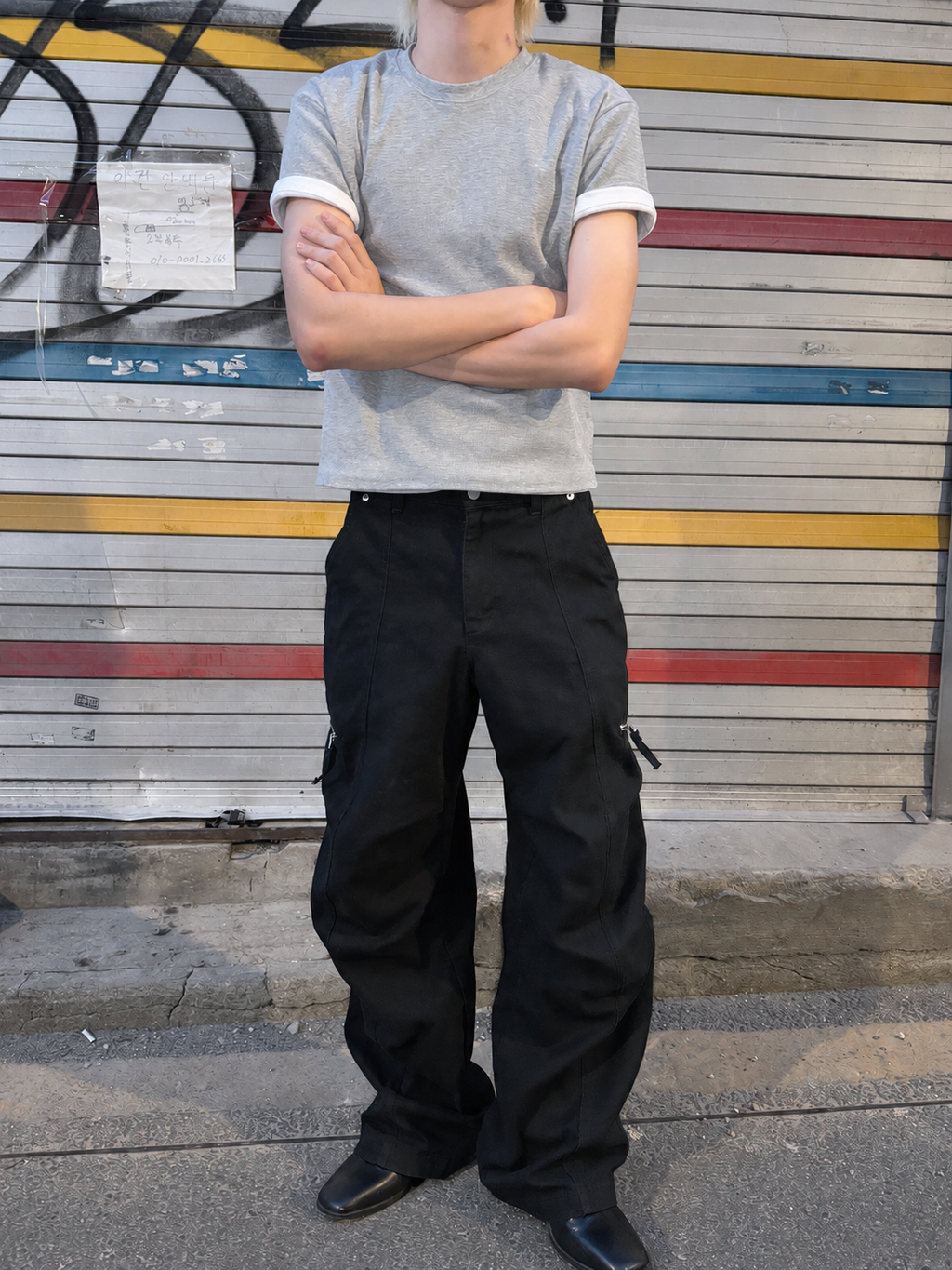 Ribbed Muscle-Fit Crew T-Shirt