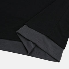 Buckle-Detail Layered Long Sleeve Top