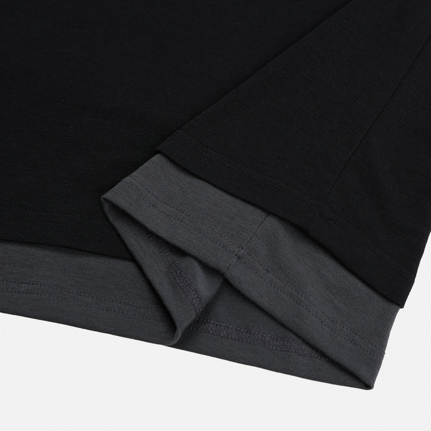 Buckle-Detail Layered Long Sleeve Top