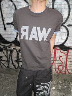 Bio-Washed Semi-Crop Graphic T-Shirt