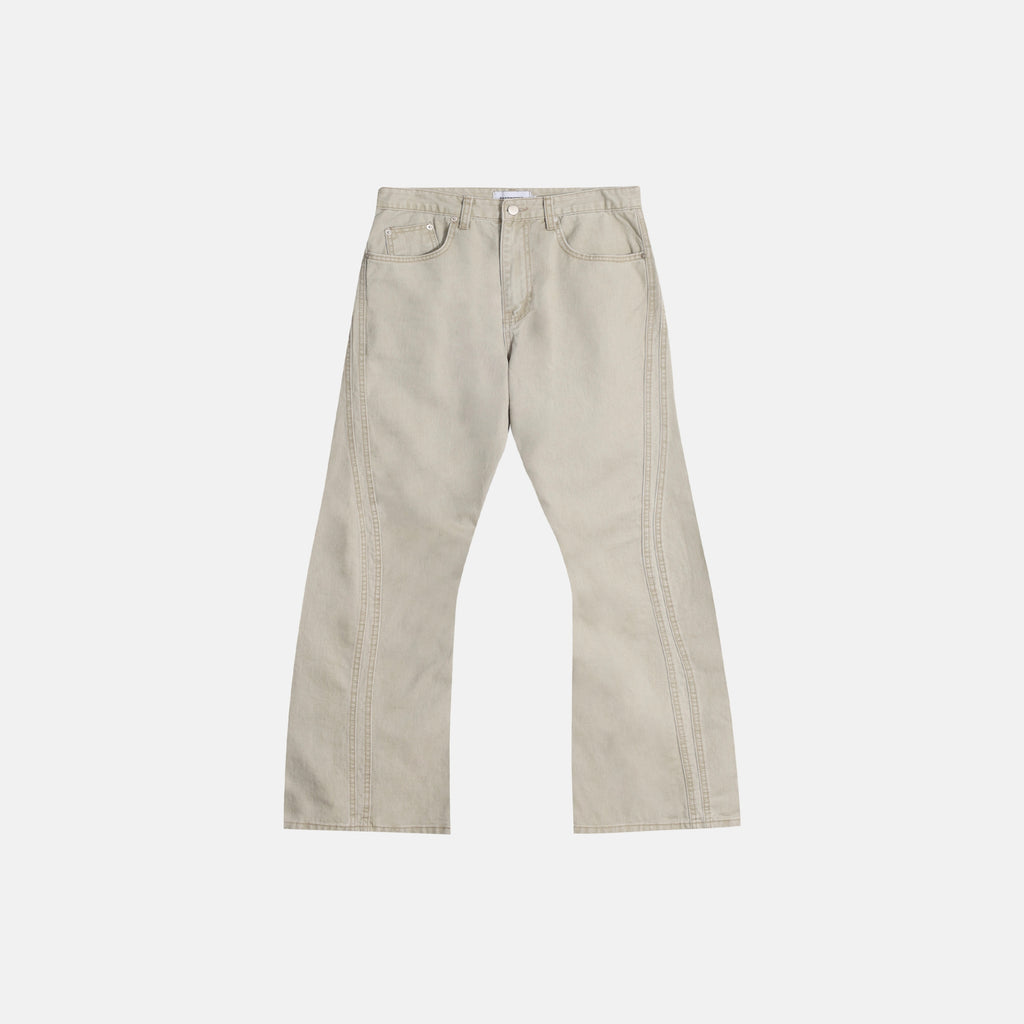 Washed Seam Flare Pants