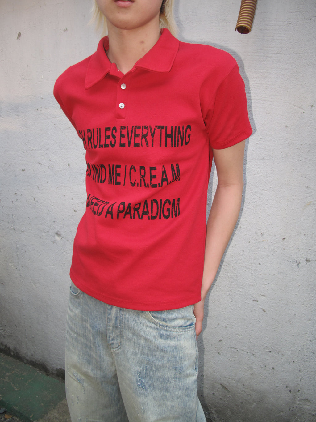 Graphic Slim-Fit Pique Polo Shirt