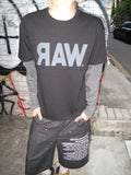 Bio-Washed Semi-Crop Graphic T-Shirt