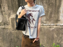 Distressed Horse Graphic Cotton Tee