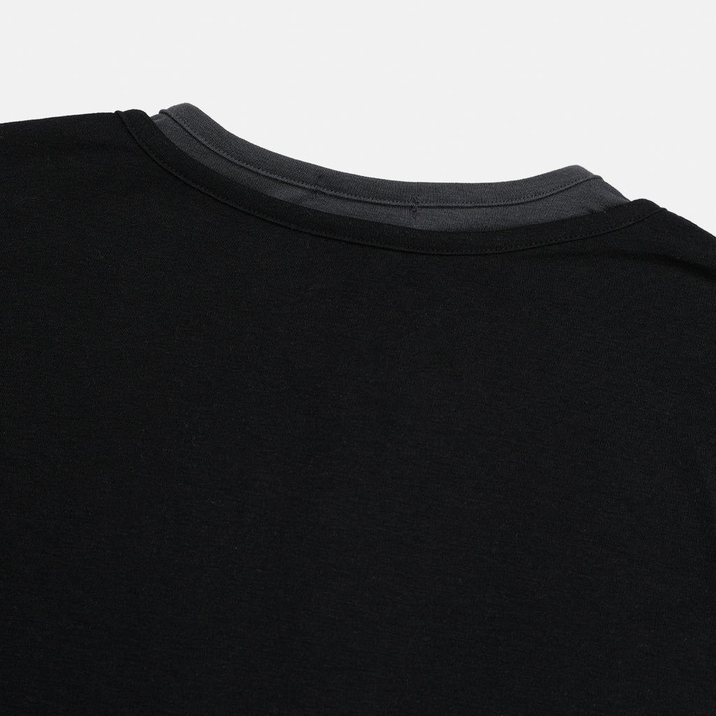Buckle-Detail Layered Long Sleeve Top