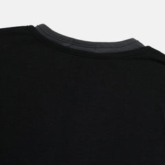 Buckle-Detail Layered Long Sleeve Top