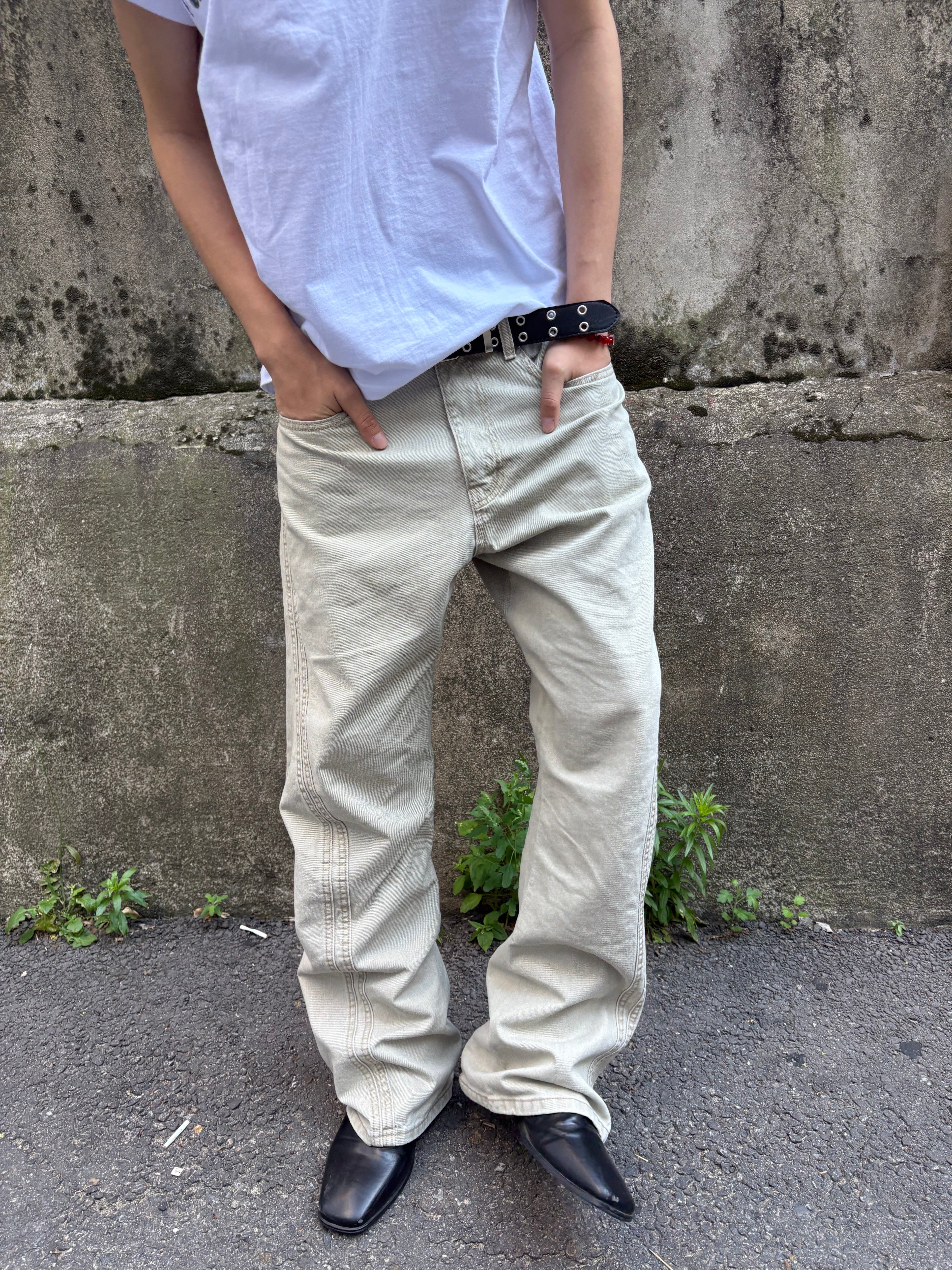 Washed Seam Flare Pants