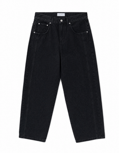 Tab-Pocket Wide Denim Pants