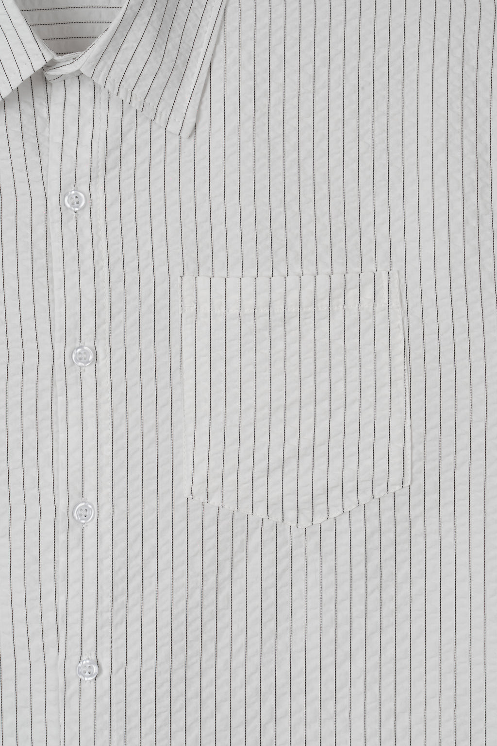 Textured Stripe Seersucker Shirt