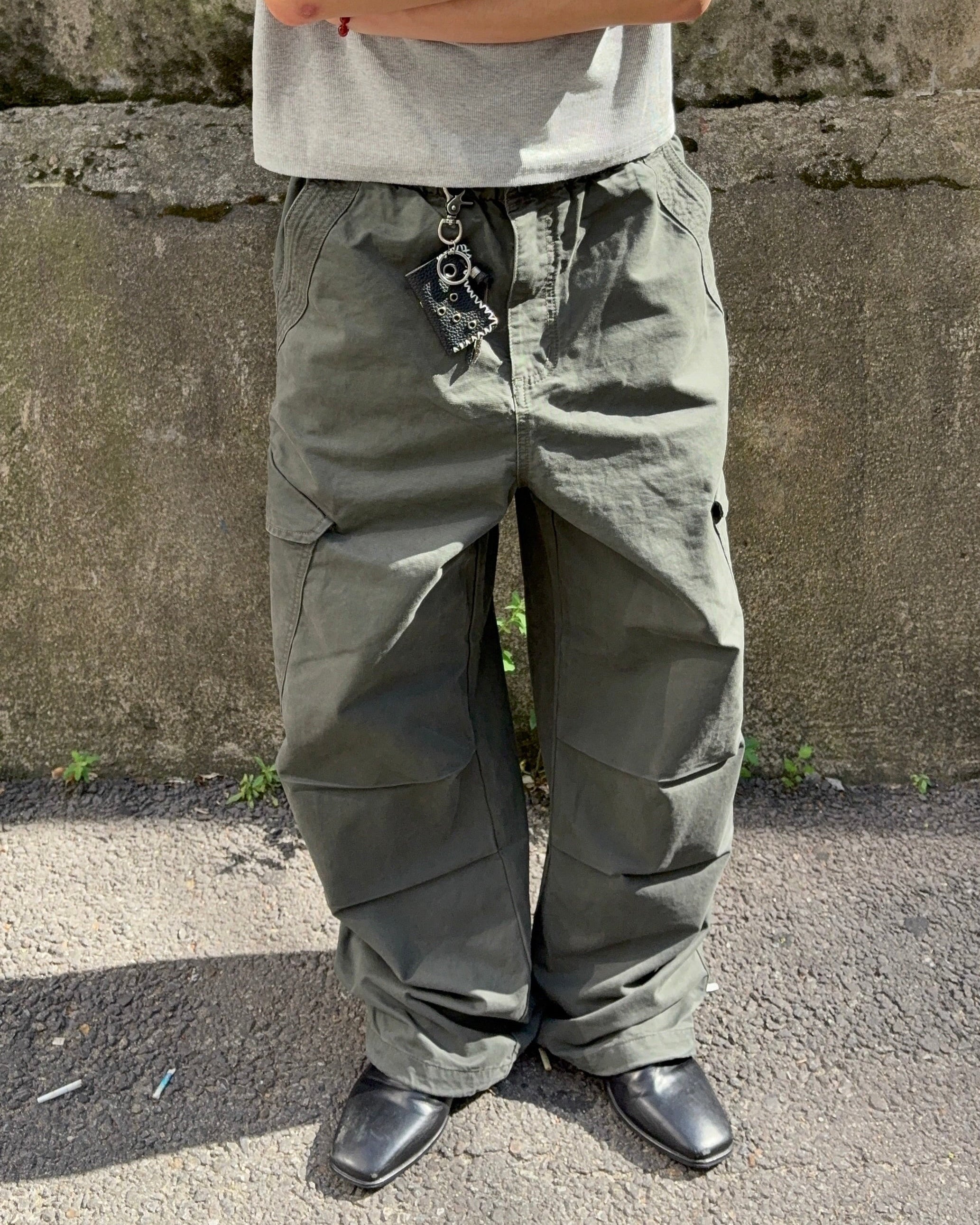 Snap-Pocket Cotton Cargo Pants