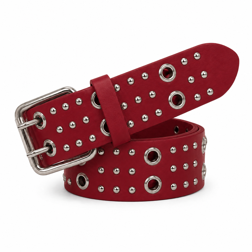 Circle-Stud Wide Belt