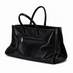 Contrast-Stitch Carryall Bag