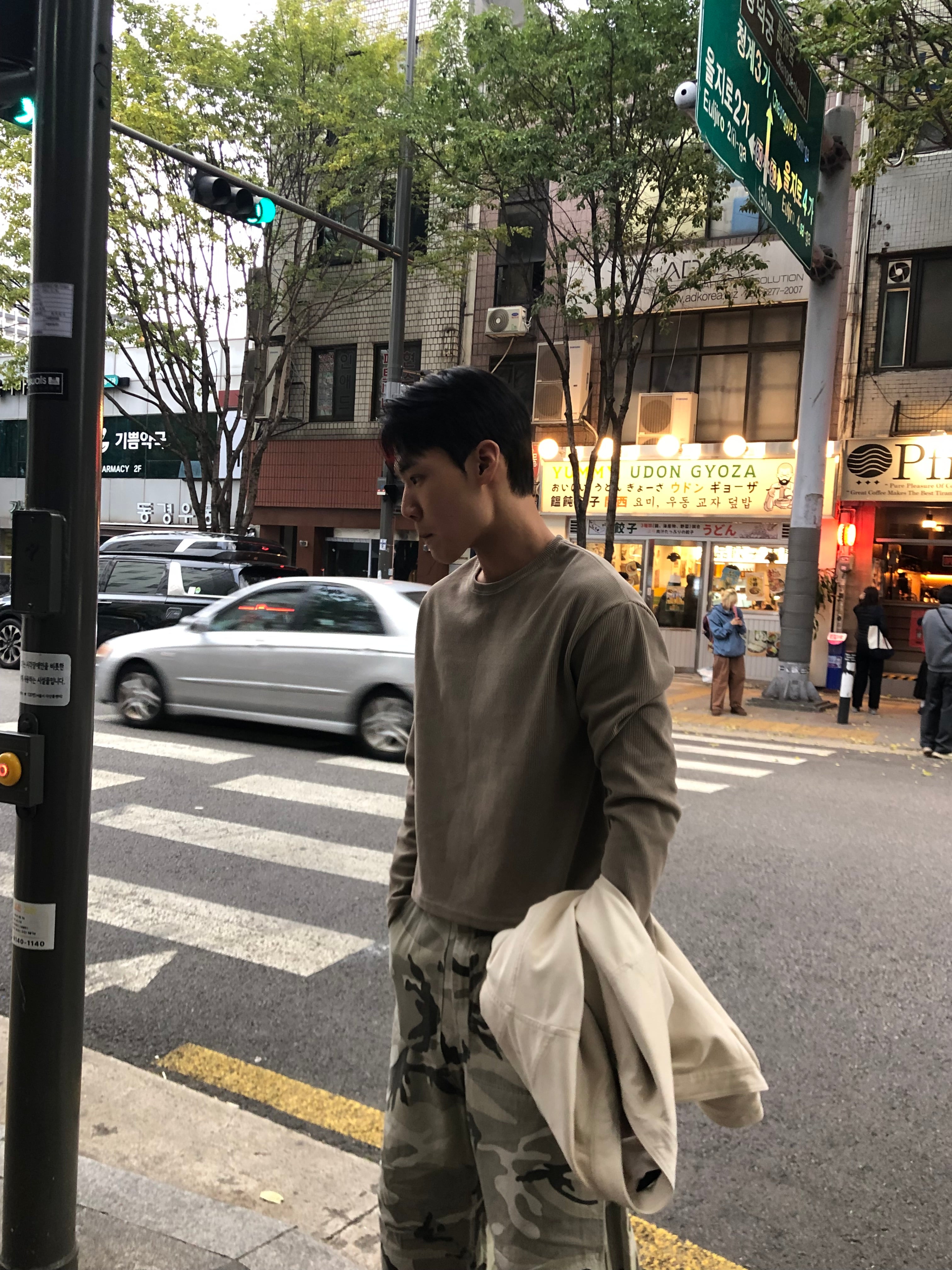 Waffle Knit Crop Long Sleeve