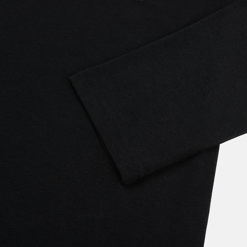 Buckle-Detail Layered Long Sleeve Top
