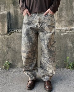 Washed Forest-Camo Balloon Pants